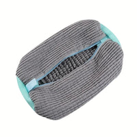 Thumbnail for Chenille-Lined Shoe Washing Bag – Blue - InspiredGrabs.com