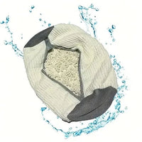 Thumbnail for Chenille-Lined Shoe Washing Bag – Blue - InspiredGrabs.com