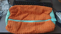 Thumbnail for Chenille-Lined Shoe Washing Bag – Blue - InspiredGrabs.com