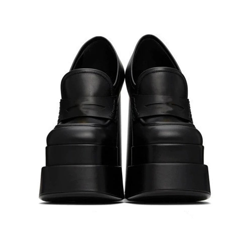 Chunky Platform Loafer Pumps – 3 Colors - InspiredGrabs.com