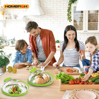Thumbnail for Clear Microwave Food Cover with Steam Vent & Handle - InspiredGrabs.com