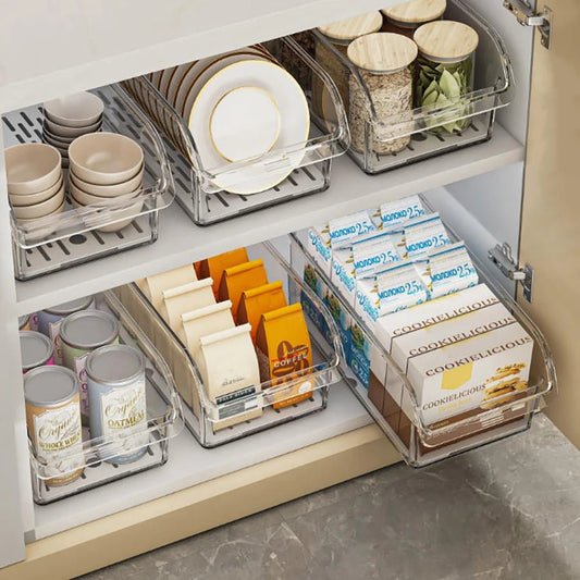 Clear Refrigerator Organizer Bin, 1 Piece - InspiredGrabs.com