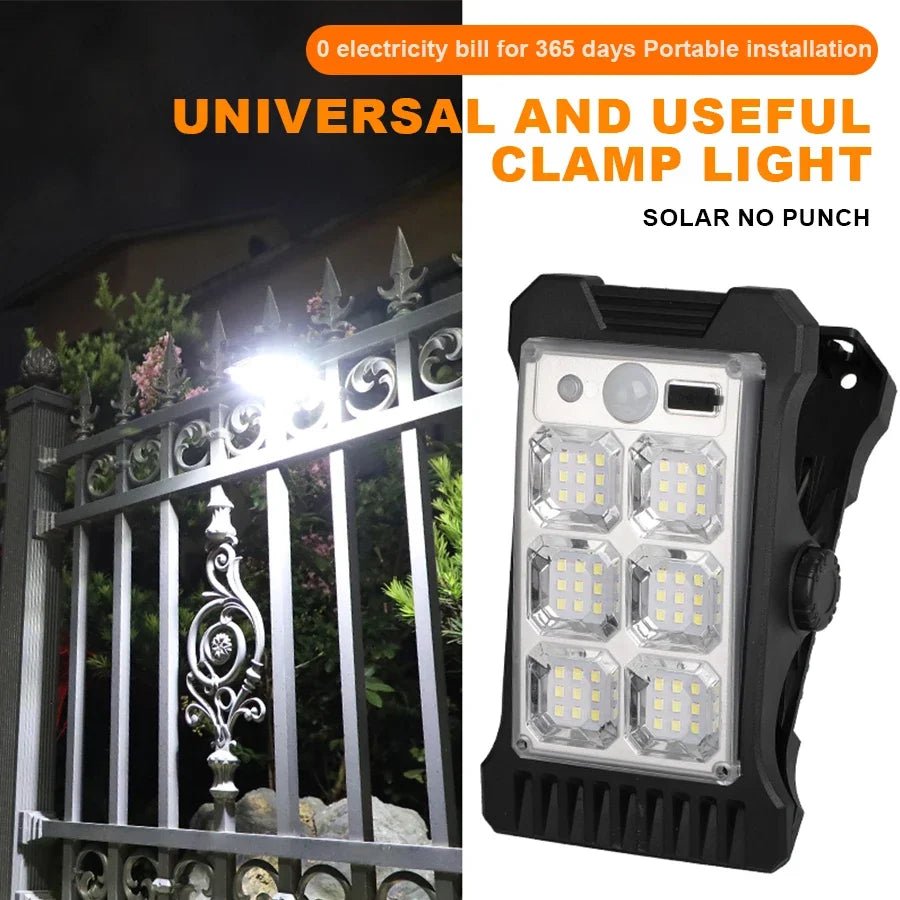Clip - on Solar Motion Sensor Security Light with 3 Modes - InspiredGrabs.com