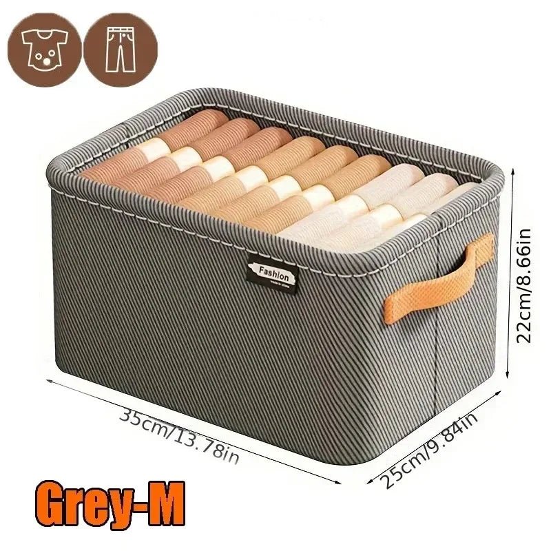 Collapsible Fabric Clothing Organizer – 3 Sizes, 2 Colors - InspiredGrabs.com