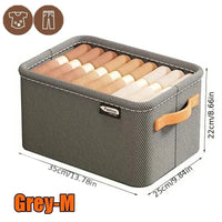 Thumbnail for Collapsible Fabric Clothing Organizer – 3 Sizes, 2 Colors - InspiredGrabs.com