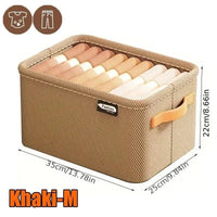 Thumbnail for Collapsible Fabric Clothing Organizer – 3 Sizes, 2 Colors - InspiredGrabs.com