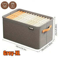 Thumbnail for Collapsible Fabric Clothing Organizer – 3 Sizes, 2 Colors - InspiredGrabs.com