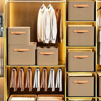 Thumbnail for Collapsible Fabric Clothing Organizer – 3 Sizes, 2 Colors - InspiredGrabs.com