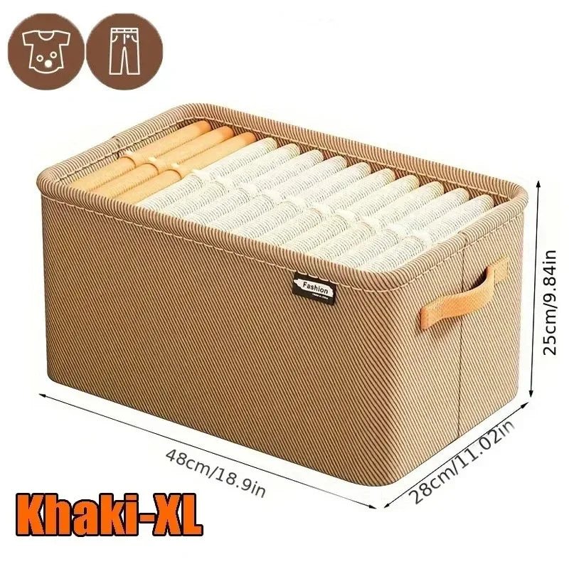 Collapsible Fabric Clothing Organizer – 3 Sizes, 2 Colors - InspiredGrabs.com
