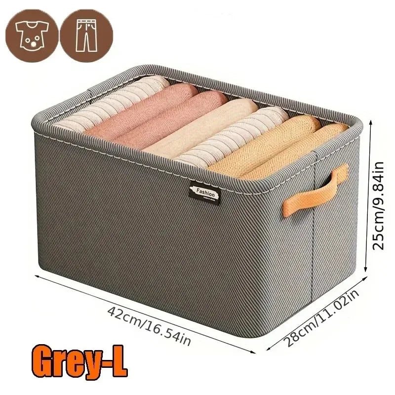 Collapsible Fabric Clothing Organizer – 3 Sizes, 2 Colors - InspiredGrabs.com