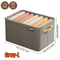 Thumbnail for Collapsible Fabric Clothing Organizer – 3 Sizes, 2 Colors - InspiredGrabs.com