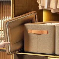 Thumbnail for Collapsible Fabric Clothing Organizer – 3 Sizes, 2 Colors - InspiredGrabs.com