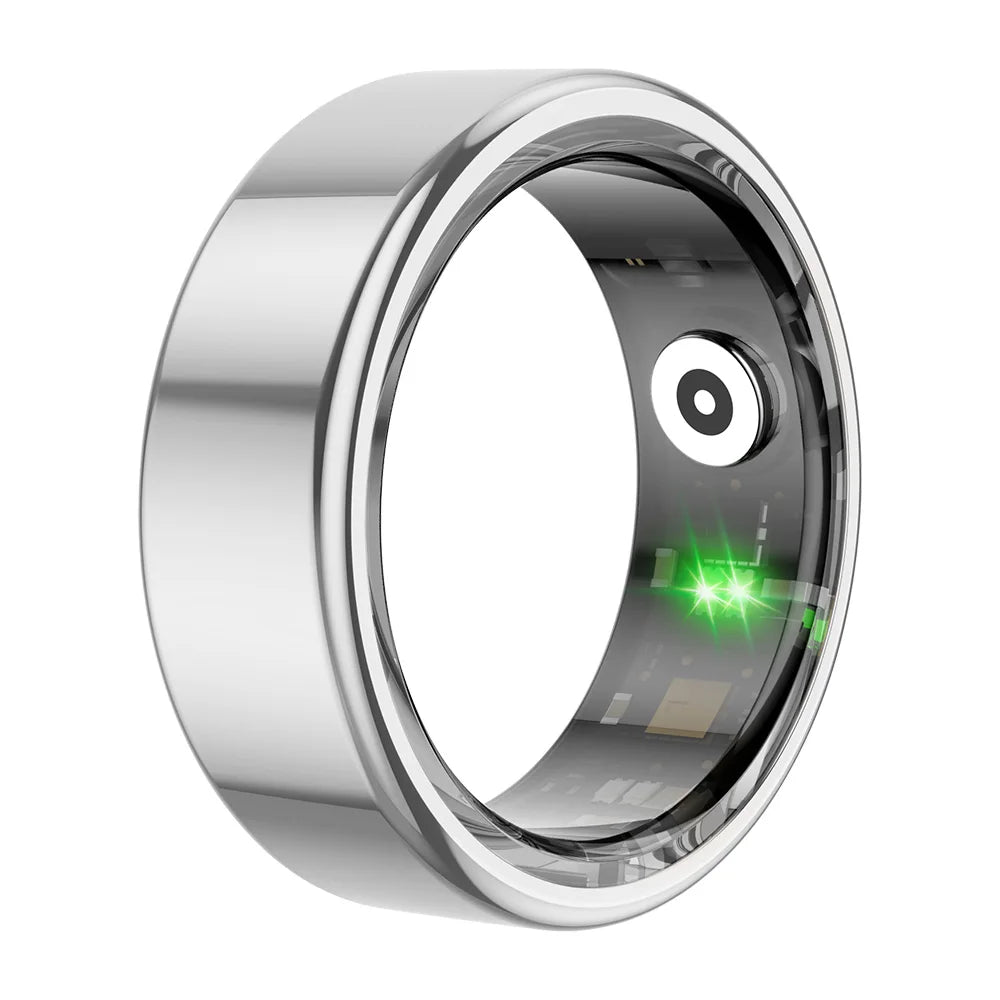 COLMI R02 Smart Ring – Titanium Steel Health Monitor with 3ATM Waterproof Design - InspiredGrabs.com