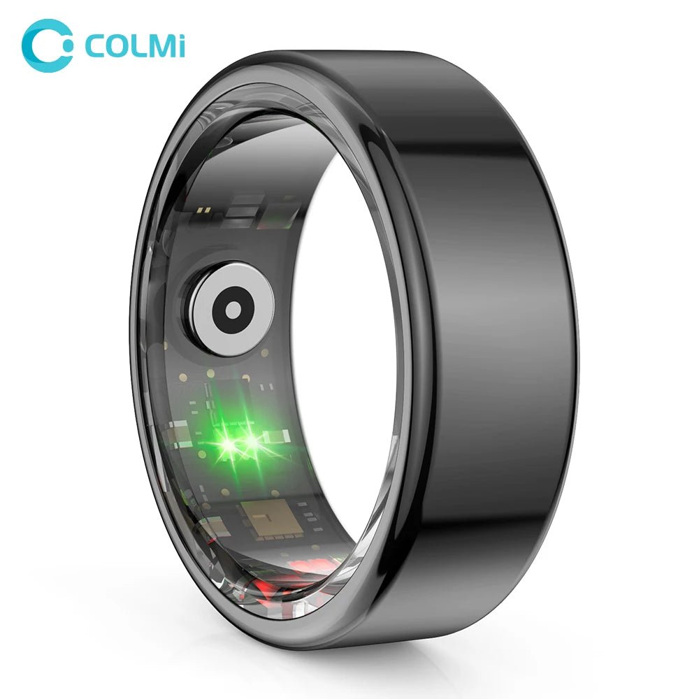 COLMI R02 Smart Ring – Titanium Steel Health Monitor with 3ATM Waterproof Design - InspiredGrabs.com