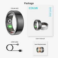 Thumbnail for COLMI R02 Smart Ring – Titanium Steel Health Monitor with 3ATM Waterproof Design - InspiredGrabs.com