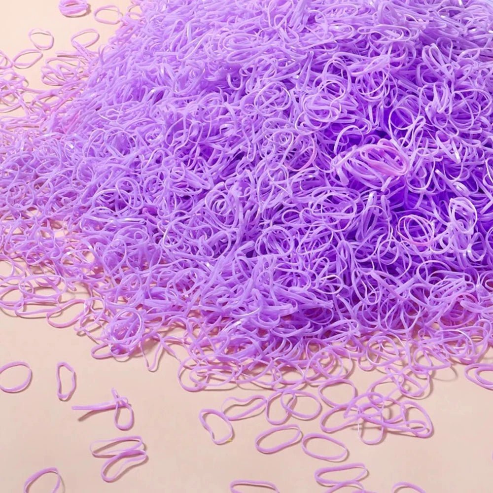 Colorful Elastic Hair Ties – 500, 1000 or 2000 Pieces - InspiredGrabs.com
