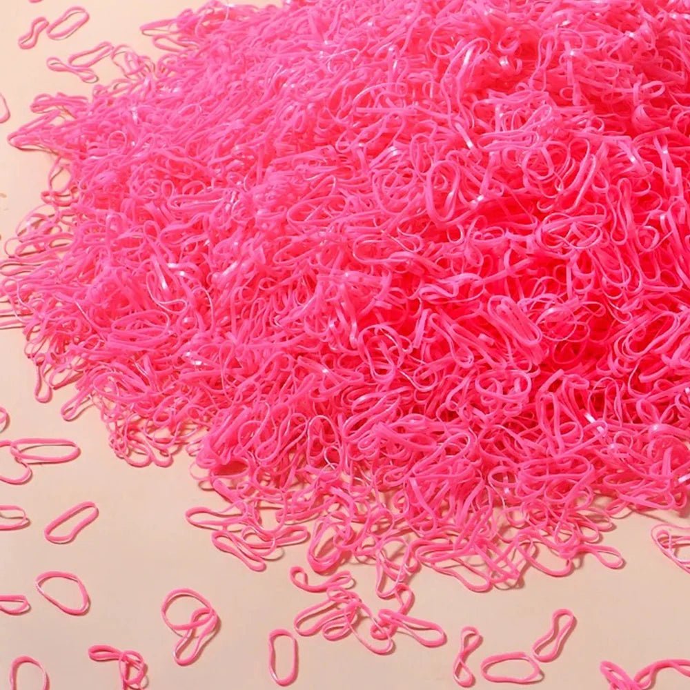 Colorful Elastic Hair Ties – 500, 1000 or 2000 Pieces - InspiredGrabs.com
