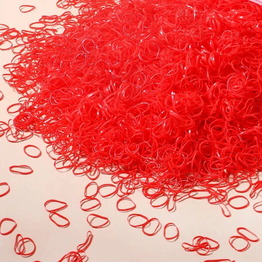 Colorful Elastic Hair Ties – 500, 1000 or 2000 Pieces - InspiredGrabs.com