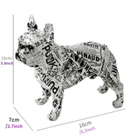 Thumbnail for Colorful Standing French Bulldog Resin Statue – Graffiti Style Desk Decor - InspiredGrabs.com