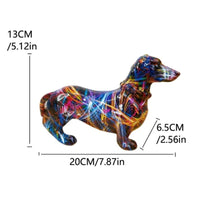 Thumbnail for Colorful Standing French Bulldog Resin Statue – Graffiti Style Desk Decor - InspiredGrabs.com