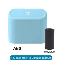 Thumbnail for Compact Car Trash Can with Lid & Refill Bags - InspiredGrabs.com