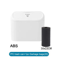 Thumbnail for Compact Car Trash Can with Lid & Refill Bags - InspiredGrabs.com