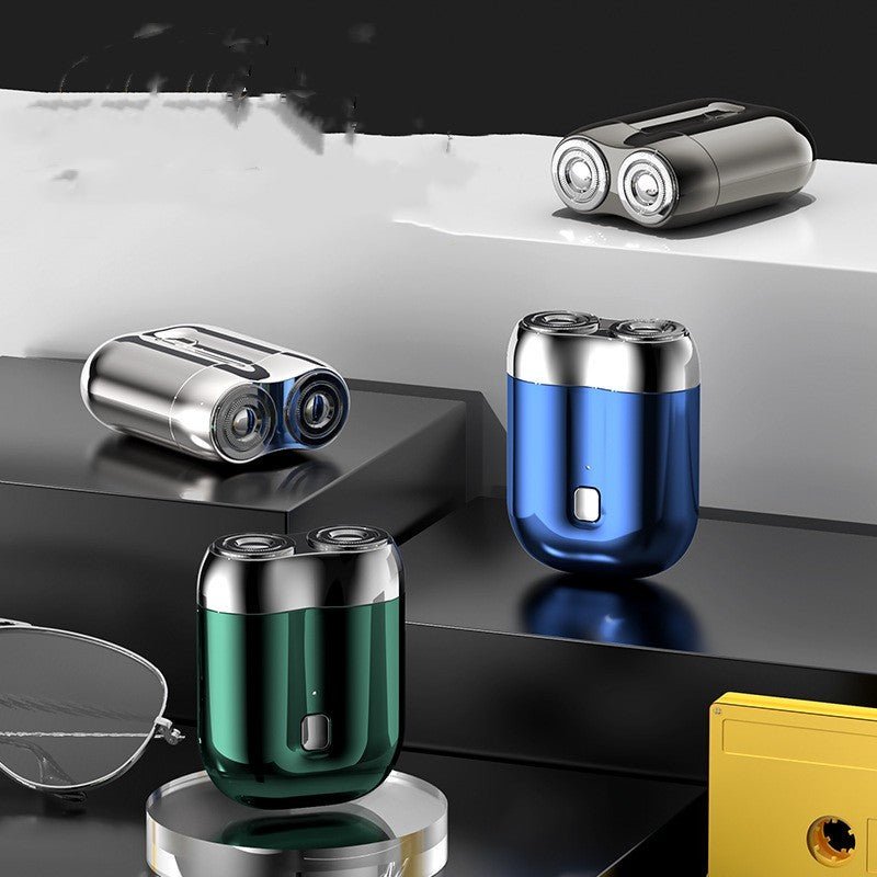 Compact Dual - Head Electric Shaver - Portable and Convenient - InspiredGrabs.com