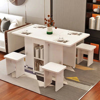 Thumbnail for Compact Retractable Folding Dining Table Set - InspiredGrabs.com
