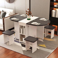 Thumbnail for Compact Retractable Folding Dining Table Set - InspiredGrabs.com