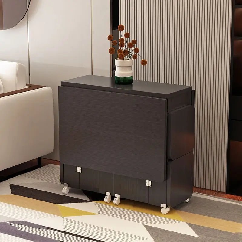 Compact Retractable Folding Dining Table Set - InspiredGrabs.com