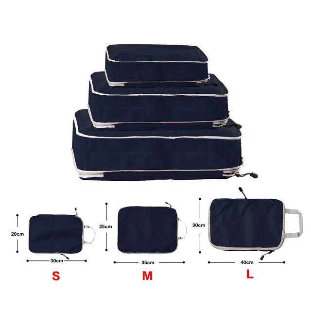 Compressible Travel Packing Cubes – Single or 3-Piece Set - InspiredGrabs.com