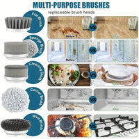 Thumbnail for Cordless Electric Spin Scrubber with 5 Brush Heads - InspiredGrabs.com