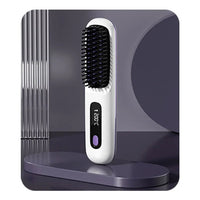 Thumbnail for Cordless USB Hair Straightening Brush – Ionic Hot Brush & Detangling Styler - InspiredGrabs.com