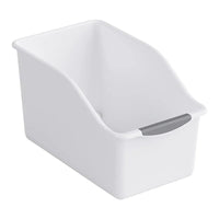 Thumbnail for Curved Plastic Storage Bin with Pull Handle – 2 Colors - InspiredGrabs.com