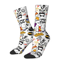 Thumbnail for Custom Funny Graffiti Crew Socks – Unisex Street Style Cartoon Dress Socks - InspiredGrabs.com