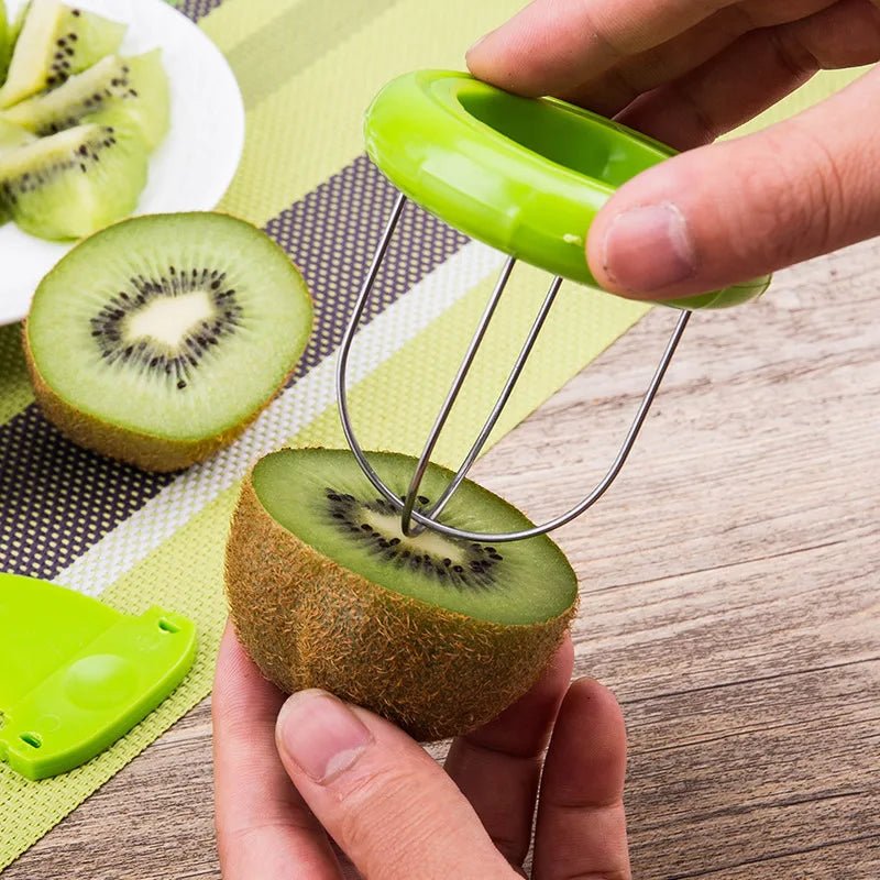 Detachable Kiwi Cutter & Fruit Peeler Tool - InspiredGrabs.com