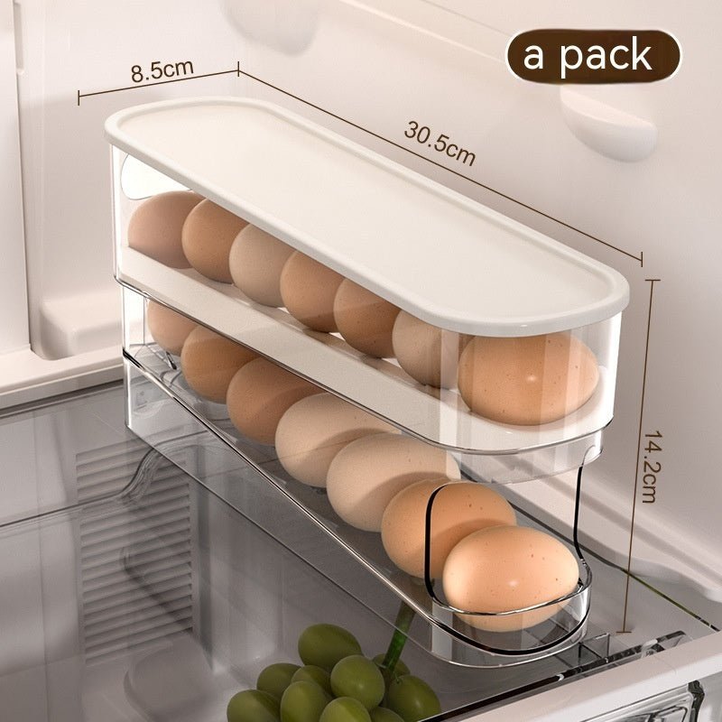 Double-Layer Automatic Egg Roller Slide Box - InspiredGrabs.com