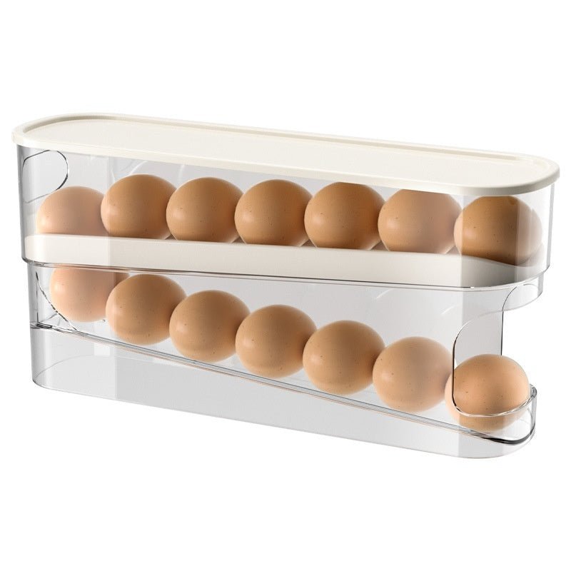 Double-Layer Automatic Egg Roller Slide Box - InspiredGrabs.com