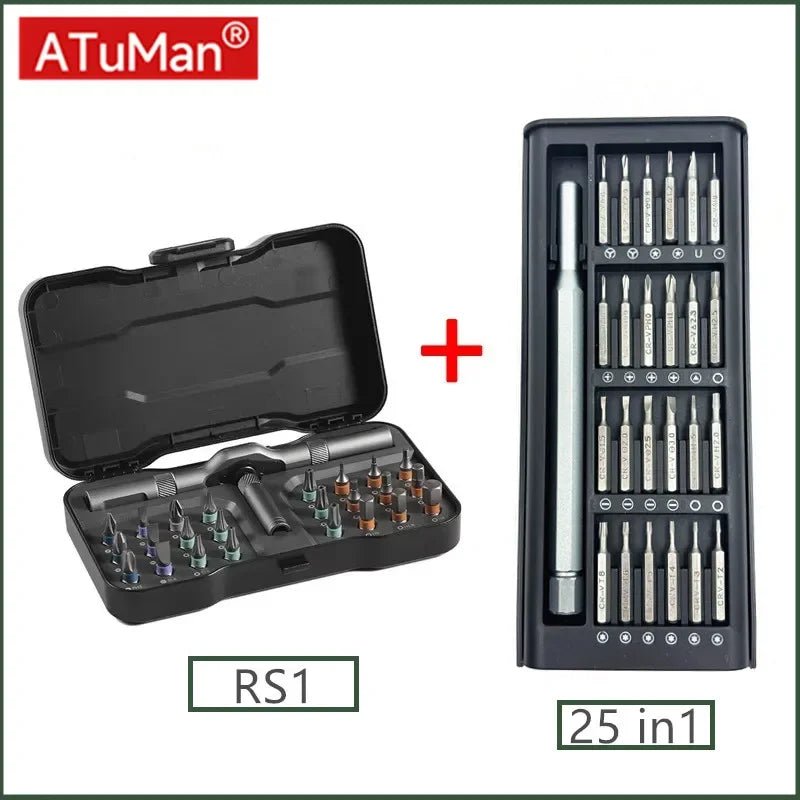 DUKA Atuman RS1 24 - in - 1 Multi - Purpose Ratchet Screwdriver Set – DIY & Household Repair Tool - InspiredGrabs.com