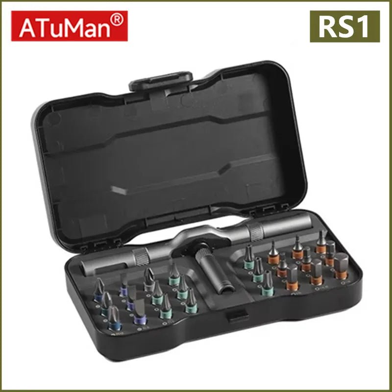 DUKA Atuman RS1 24 - in - 1 Multi - Purpose Ratchet Screwdriver Set – DIY & Household Repair Tool - InspiredGrabs.com