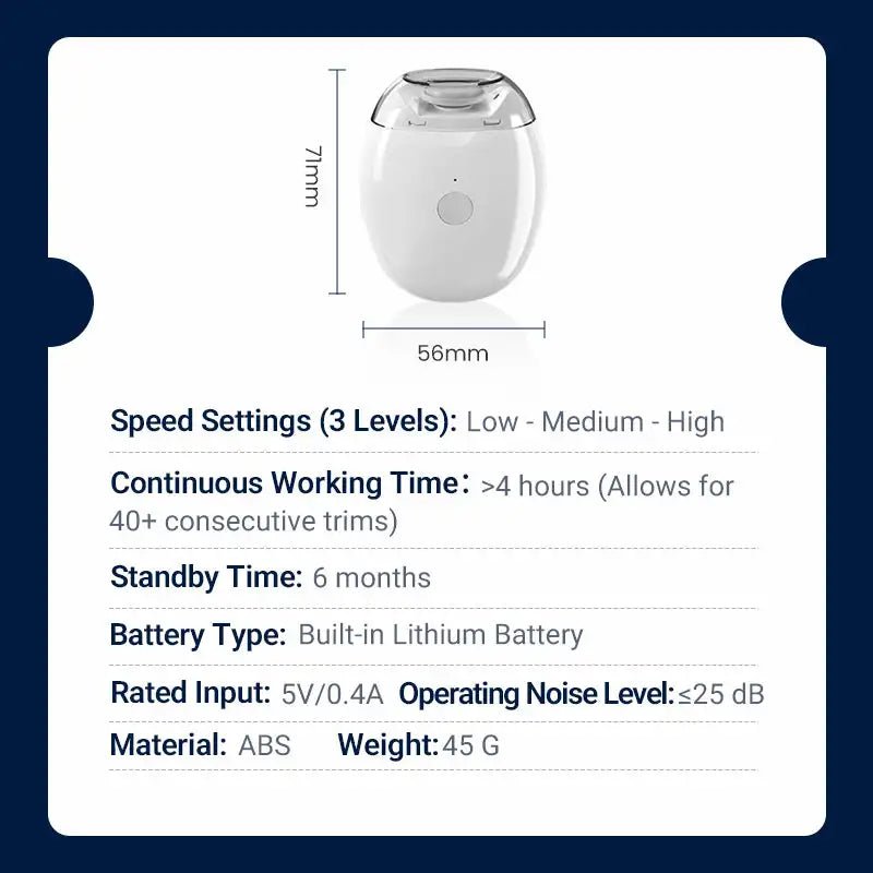 Electric Automatic Nail Clipper with LED Light and Storage - InspiredGrabs.com