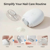 Thumbnail for Electric Automatic Nail Clipper with LED Light and Storage - InspiredGrabs.com