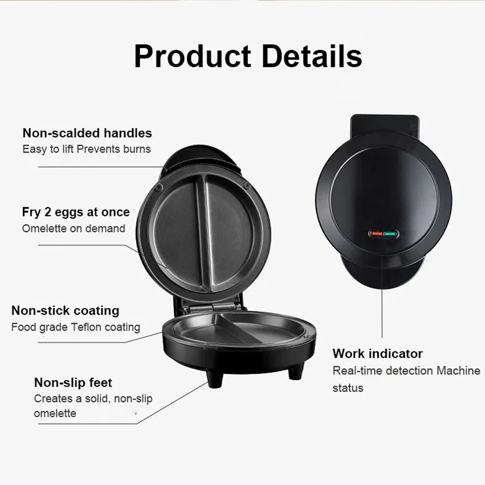 Electric Frying Pan & Pizza Maker – Nonstick Multi - Purpose Baking Pan - InspiredGrabs.com