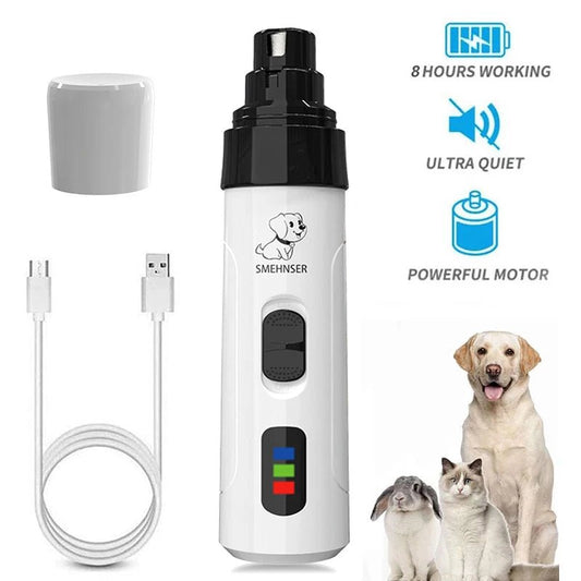 Electric Pet Nail Clippers - USB Rechargeable & Quiet - InspiredGrabs.com