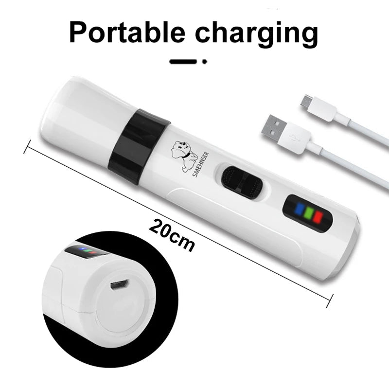 Electric Pet Nail Clippers - USB Rechargeable & Quiet - InspiredGrabs.com