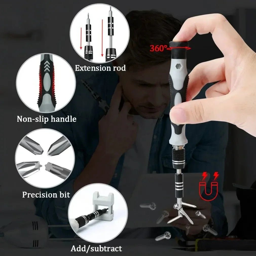 Electronics Screwdriver Set 115 in 1 Precision Screwdriver Tools Nut Driver - InspiredGrabs.com