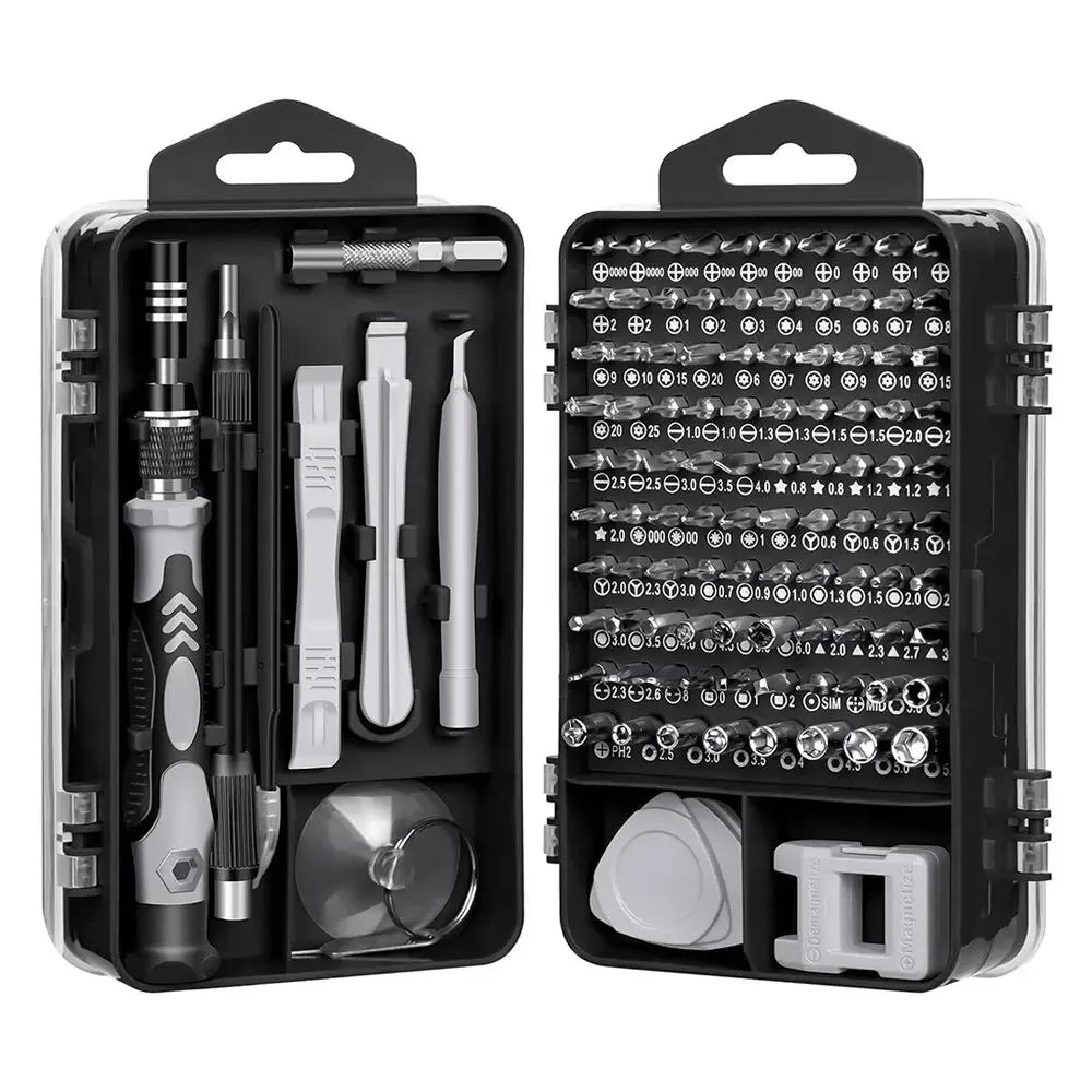 Electronics Screwdriver Set 115 in 1 Precision Screwdriver Tools Nut Driver - InspiredGrabs.com