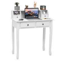 Thumbnail for Elegant White Multi - Functional Writing Desk - InspiredGrabs.com