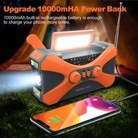Thumbnail for Emergency Solar Hand Crank Radio 10000mAh - InspiredGrabs.com