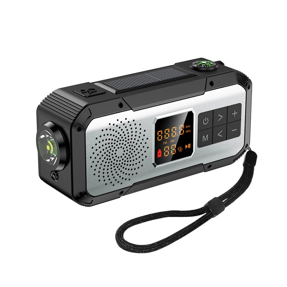 Emergency Solar Hand Crank Radio 10000mAh - InspiredGrabs.com